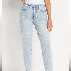 NWT old navy high waisted OG loose jeans light wash